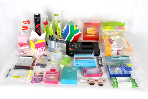 UV printing PET, PVC plastic box packaging
